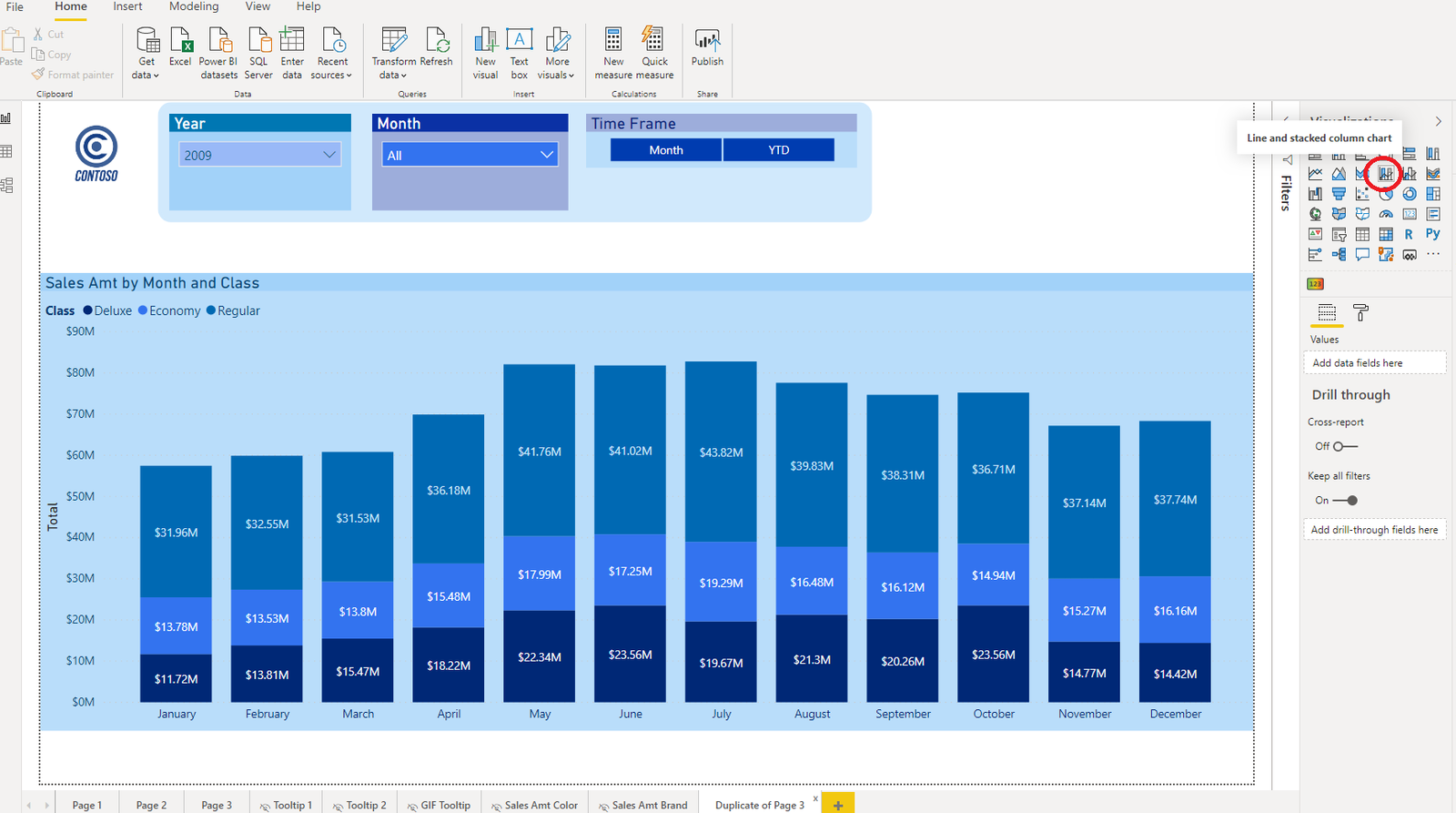 Display Totals in Stacked Column chart - Data Mozart