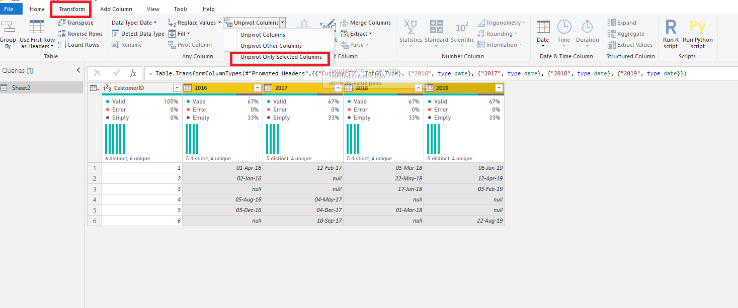 Use aggregate functions on rows in Power BI - Data Mozart