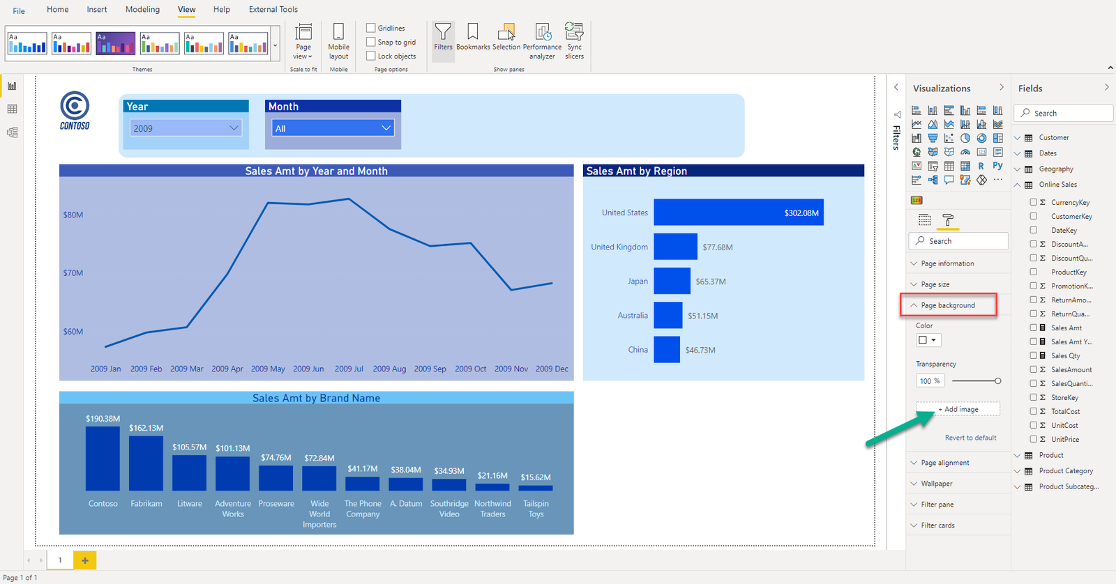 Extend Power BI theme with an image! - Data Mozart