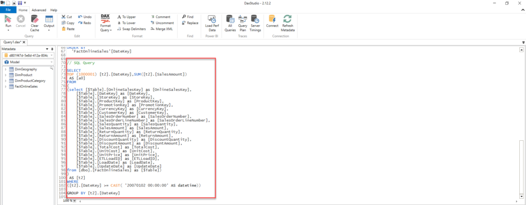 How to Capture SQL Queries Generated by Power BI