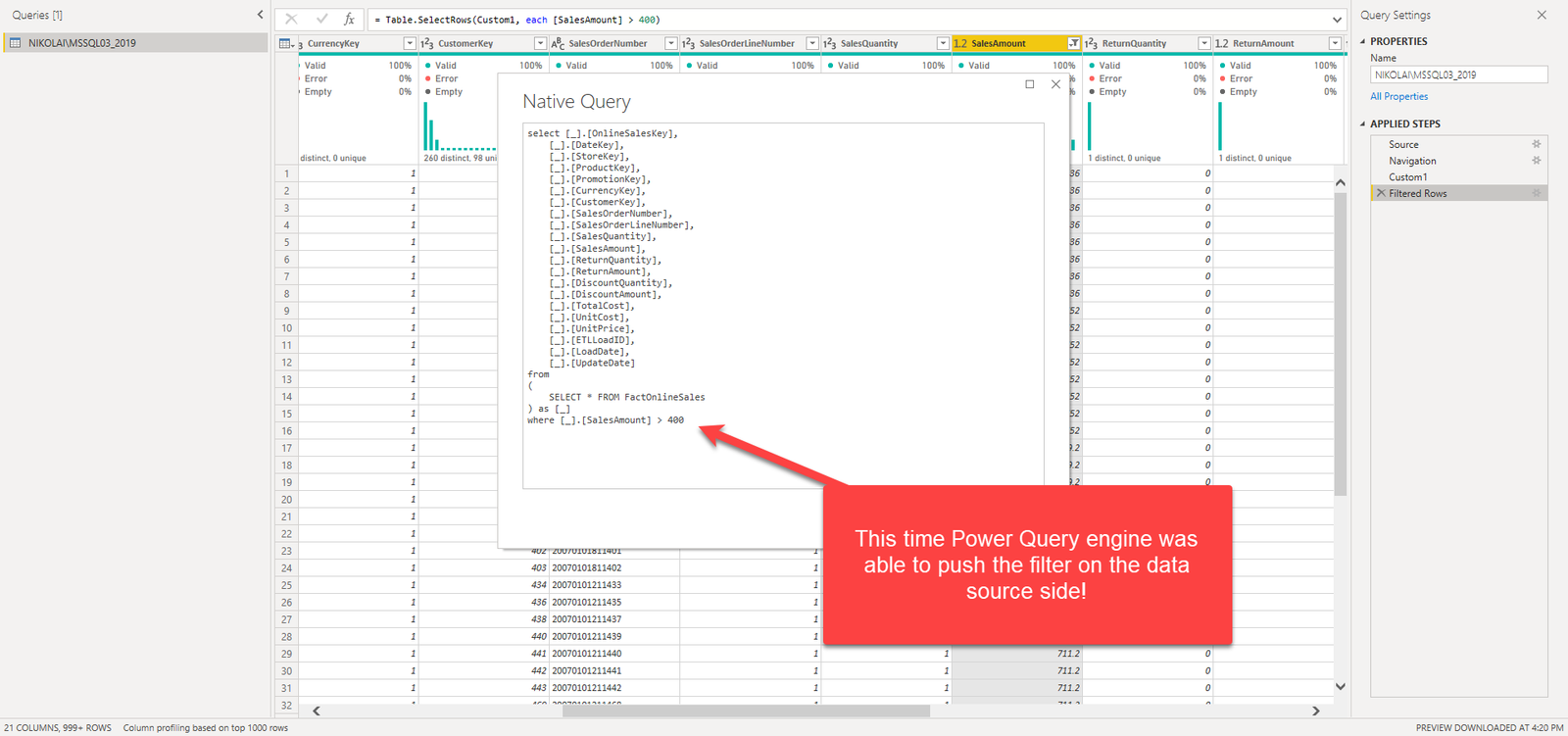 Native SQL прикол.