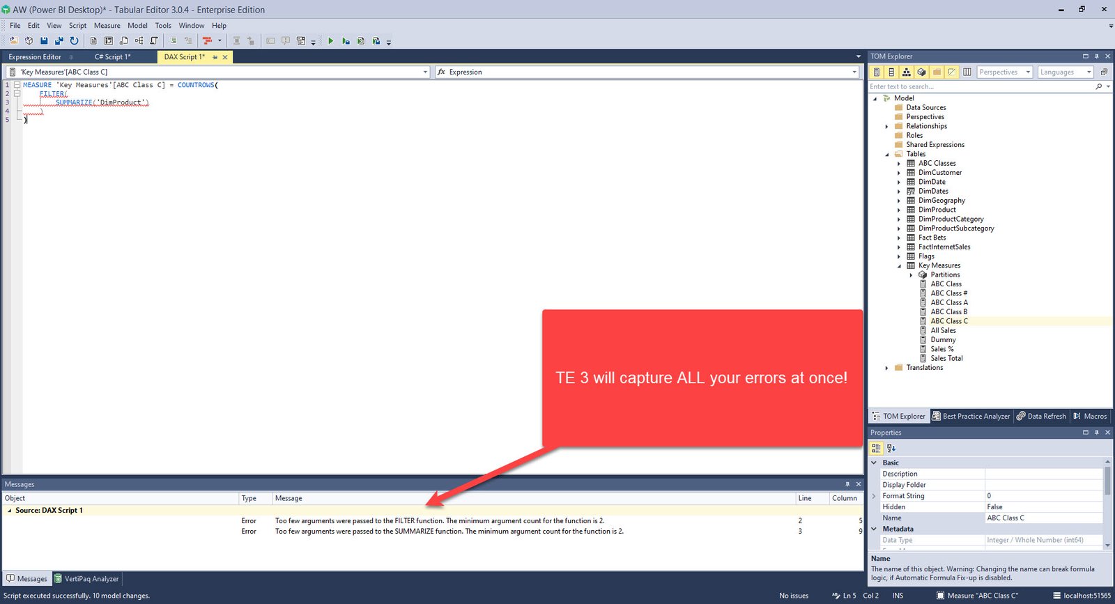 tabular editor format string expression