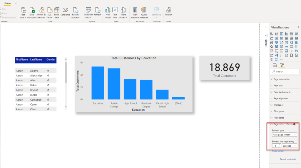 power bi desktop automatic refresh