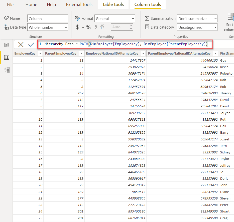 Solved: Parent Child Relationship PATH and Visual - Microsoft