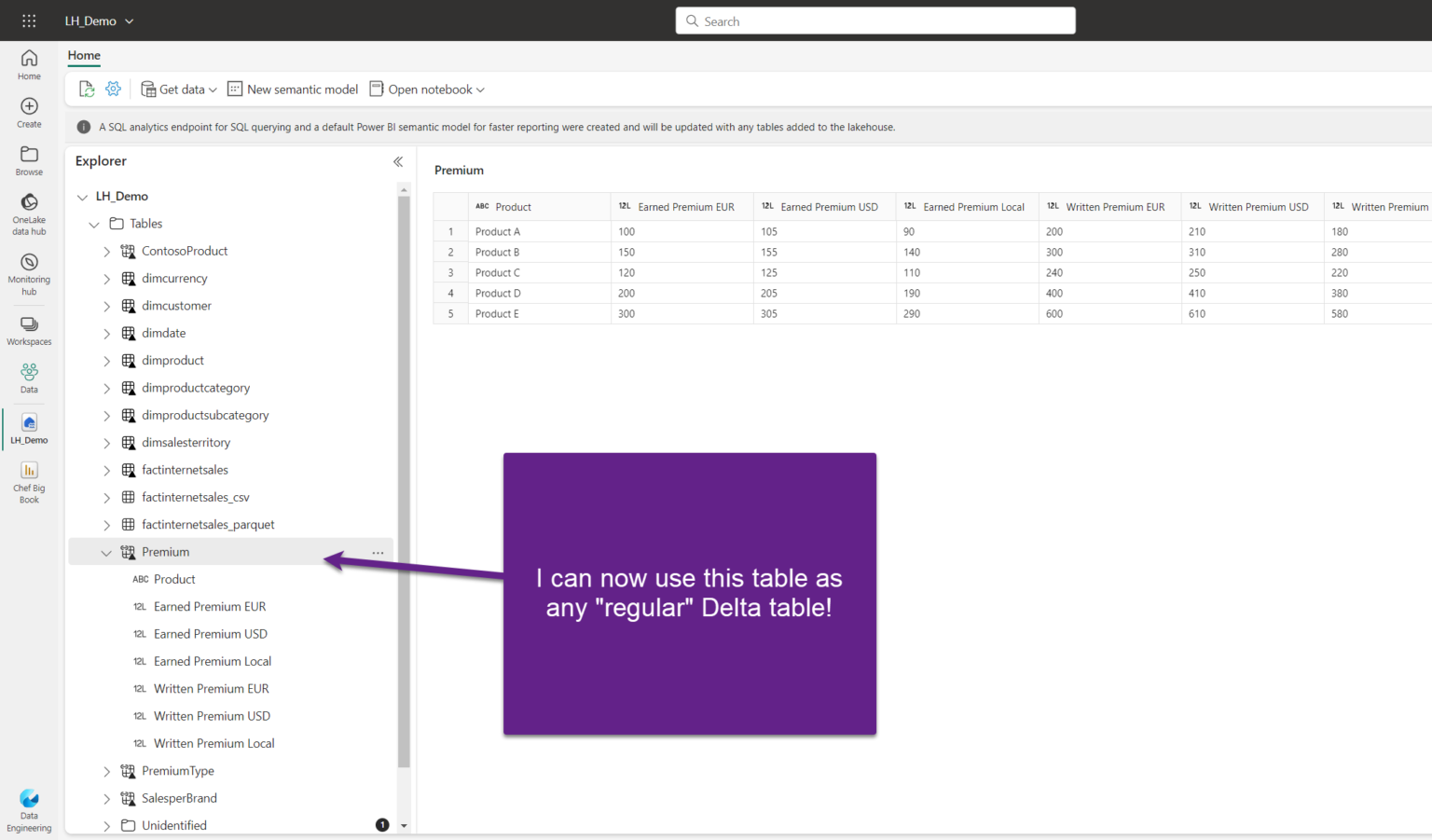 Rule them all create a onelake shortcut to sql server or dax